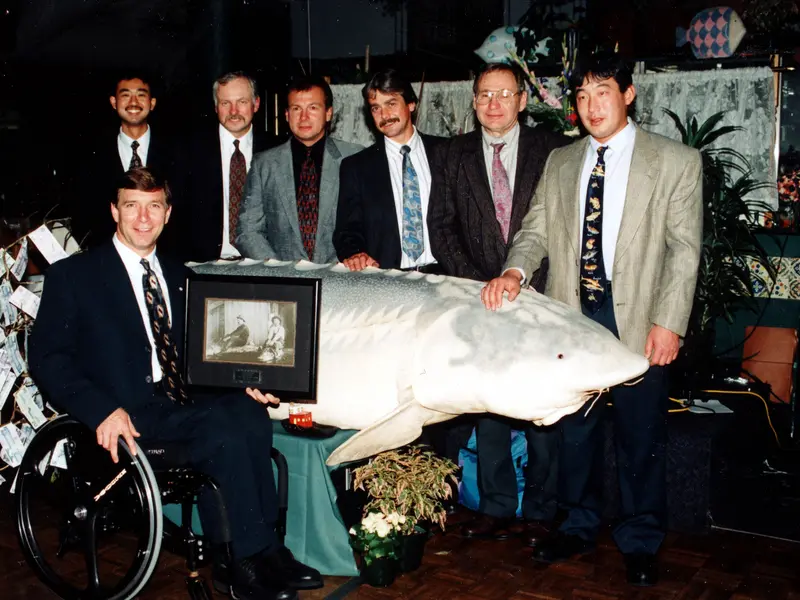 Rick and colleagues from the Fraser River Sturgeon Conservation Society. 