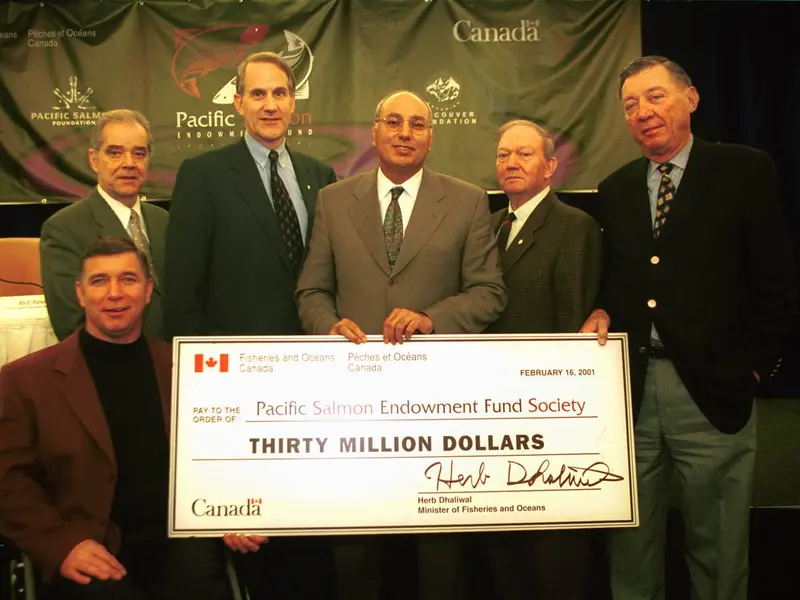 Rick establishes the Pacific Salmon Endowment Fund Society 