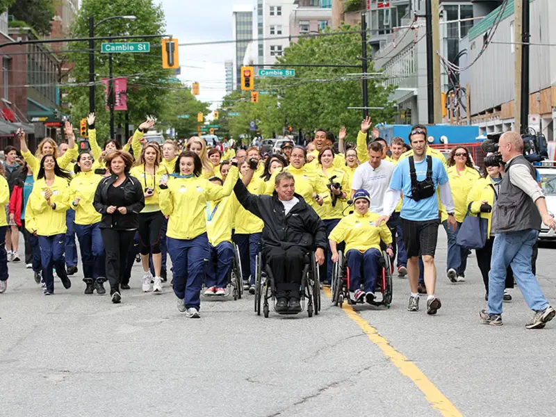 Rick Hansen Foundation in Vancouver during the last day of the 25th Anniversary Relay.